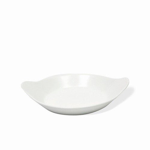 12.5-Inch Kitchen Supply White Porcelain Modern Oval Au Gratin