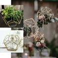 thumbnail image 5 of Efavormart 7" Gold Geometric Candle Holder Metal Geometric Floral Centerpieces Geometric Terrariums DIY, 5 of 11