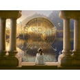thumbnail image 2 of Hunziker, Steve 18x15 Gold Ornate Wood Framed with Double Matting Museum Art Print Titled - Bitcoin Deco III, 2 of 4