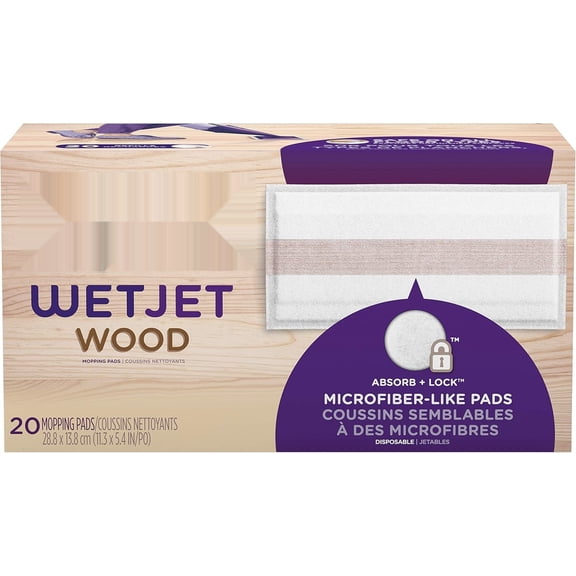 WetJet Mops Floor Cleaning, Hardwood Floor Cleaner Spray Mop Pad Refill, 20 Count