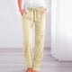 thumbnail image 2 of Pantalones de entrenamiento con cintura elástica para mujer - Pantalones largos lisos, corte holgado informal - Tejido cómodo para todas las ocasiones - Tallas S-XXXXXL, 2 of 7