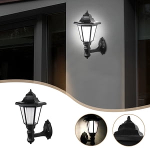 LSLJS Outdoor Solar Lights, Garden Retro Hexagonal Wall Lamp, Decorative Garden Villa Cold White Light Solar LED Hexagonal Light, Solar Lights