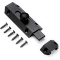thumbnail image 1 of Safety Lock Latch With Pure Thick Brass Bolt, Heavy Duty Gate Latch, Black, 1 of 5