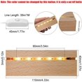 thumbnail image 2 of HUGFEGWE Wooden Light Base, Wooden LED Base 4.33 Inch Rectangle Display Pedestal Night LED Light Lamp Base Lighted Display Stand with USB Switch for Crystal, Blow Glass, Acrylic Art U2537-6411, 2 of 8