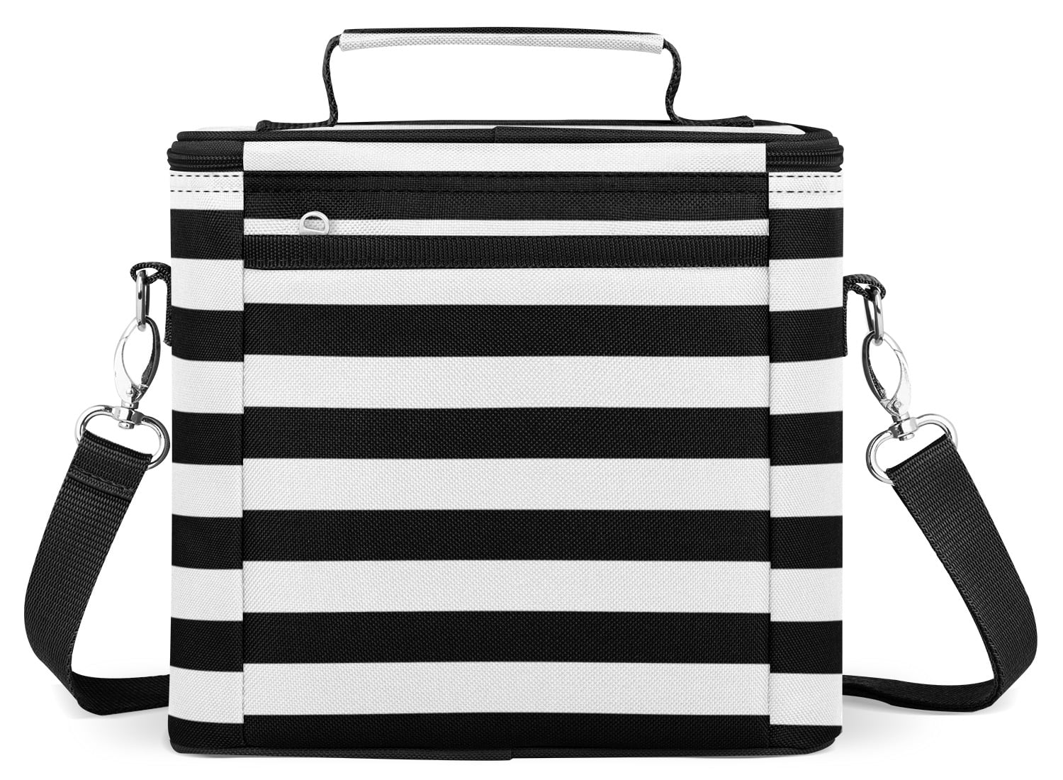 Fiokroo Lunch Bag Insulated Marble Texture Black And White Lunch Box  Reusable