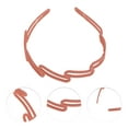 thumbnail image 3 of Unique Bargains 1 Pc Cute Frosted Diagonal Square Headbands for Women Orange, 3 of 6