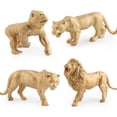 thumbnail image 5 of Gold Animals Figure, 7PCS Mini Jungle Animals Toys Set, Zoo Safari Animals Figures, Realistic Wild Animal Figurines Gift, 5 of 5