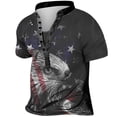 thumbnail image 1 of LSLJS Men's Independence Day Flag T Shirt Casual Loose Short Sleeve Pullover Tops, 1 of 3
