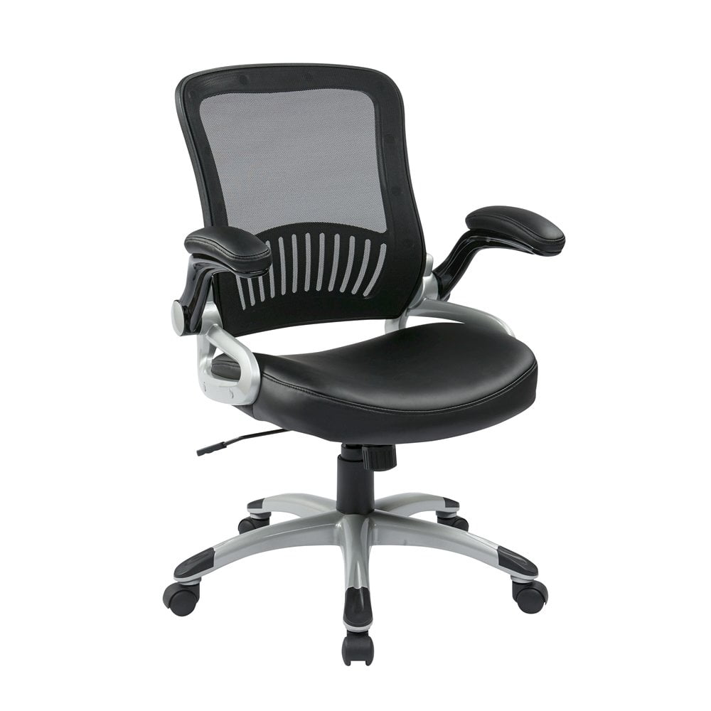 furnifact black leather chair ergonomic product