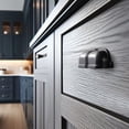 thumbnail image 7 of Goo-Ki 3''(76 MM) Hole Centers Matte Black Cabinet Handles, Luxury Zinc Alloy Cabinet Cup Pulls for Dresser,Drawer,and Cupboard, 6 Pack, 7 of 7