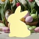 thumbnail image 3 of Decoraciones de conejito de Pascua, decoración de mesa de conejito, decoración del hogar, estatua, figura para manualidades Amarillo claro, 3 of 9