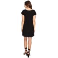 thumbnail image 1 of kensie Drapey French Terry Dress KS0K960S Black, 1 of 3