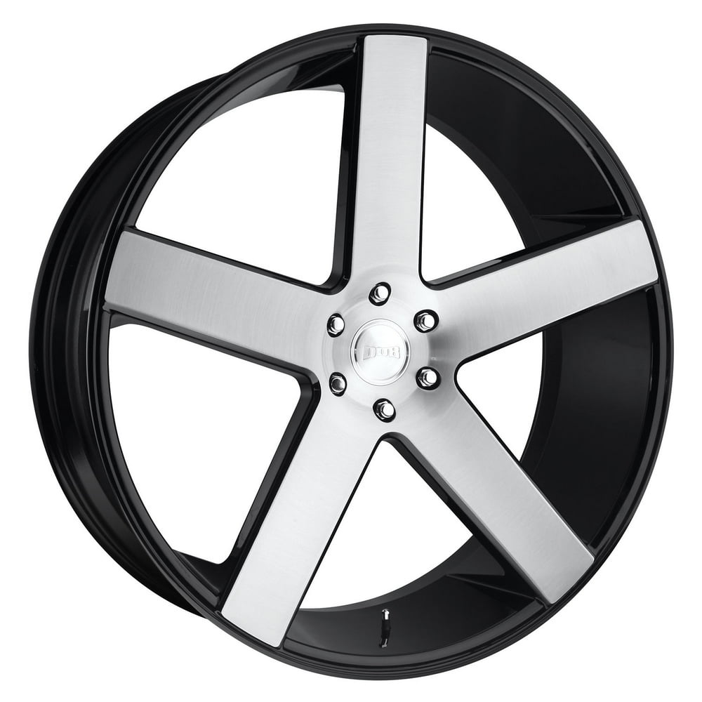 Dub baller 24x10 6x139.7 19et 106.10mm gloss black brushed wheel
