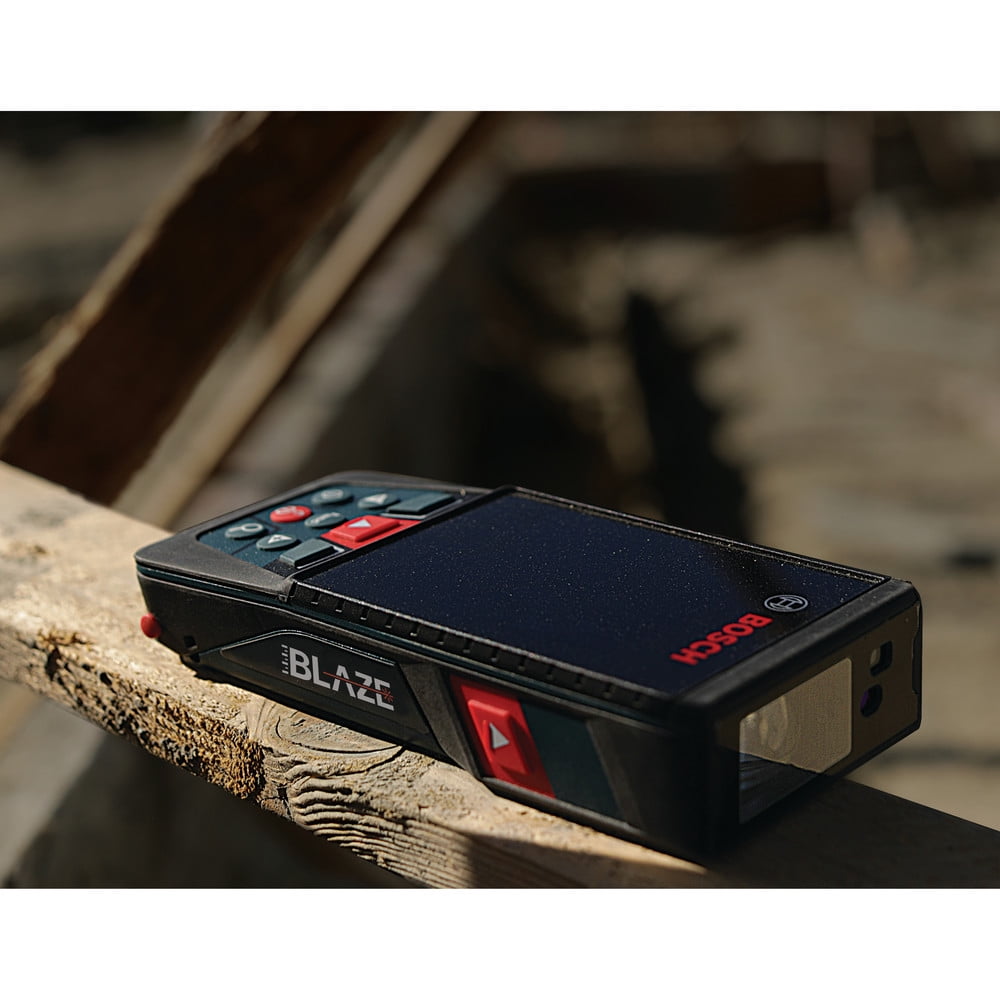 Restored Bosch GLM400C-RT 400 ft Cordless Bluetooth Laser Measure with Camera Viewfinder and AA Batteries Kit (Refurbished)