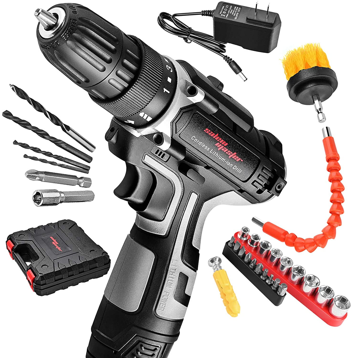 Stalwart 18-Volt Ni-Cad Cordless Drill With 89-Piece Drill Set 