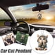 thumbnail image 2 of Wartleves Espejo retrovisor para coche con diseño de gato en 2D acrílico, para colgar en la mochila o en la oficina, 2 of 7