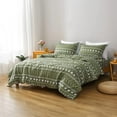 thumbnail image 5 of Sage Green Boho Duvet Cover Set Aztec Geometric Duvet Covers Sets with Zipper Breathable Soft Microfiber Stylish Bedding Collection for Bed, Queen Size, 5 of 9