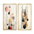 thumbnail image 2 of Designart "Retro Pastel Opulence Circular Geometry II" Modern Geometric Framed Wall Art Set Of 2 - Modern Black Gallery Wall Frame Set For Home Decor, 2 of 6