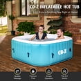 thumbnail image 2 of CO-Z 5ft Inflatable Hot Tub Pool 2-4 Persons  With Massage Jets and All Accessories Green, 2 of 6