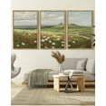 thumbnail image 6 of Drsoum Vintage Grassland Meadow Wildflower Field Wall Prints Classic Retro Farmhouse Landscape Wall Art 16x24in3pcs Natural Framed Rustic Decorations for Kitchen Bedroom, 6 of 6