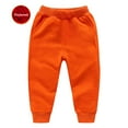 thumbnail image 4 of Otqutp 2-12 Years Toddler Baby Boys Girls Sweatpants Solid Color Casual Cotton Elastic Waist Keep Warm Kids Sports Pants with Pockets(Orange-1,2-3 Months), 4 of 4