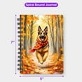 thumbnail image 5 of Welcome Fall German Shepherd Strolling Through the Autumn Maple Forest Spiral Bound Journal Alsatian Dog Lover Gifts 5x7in Spiral Notebook - 12012, 5 of 5