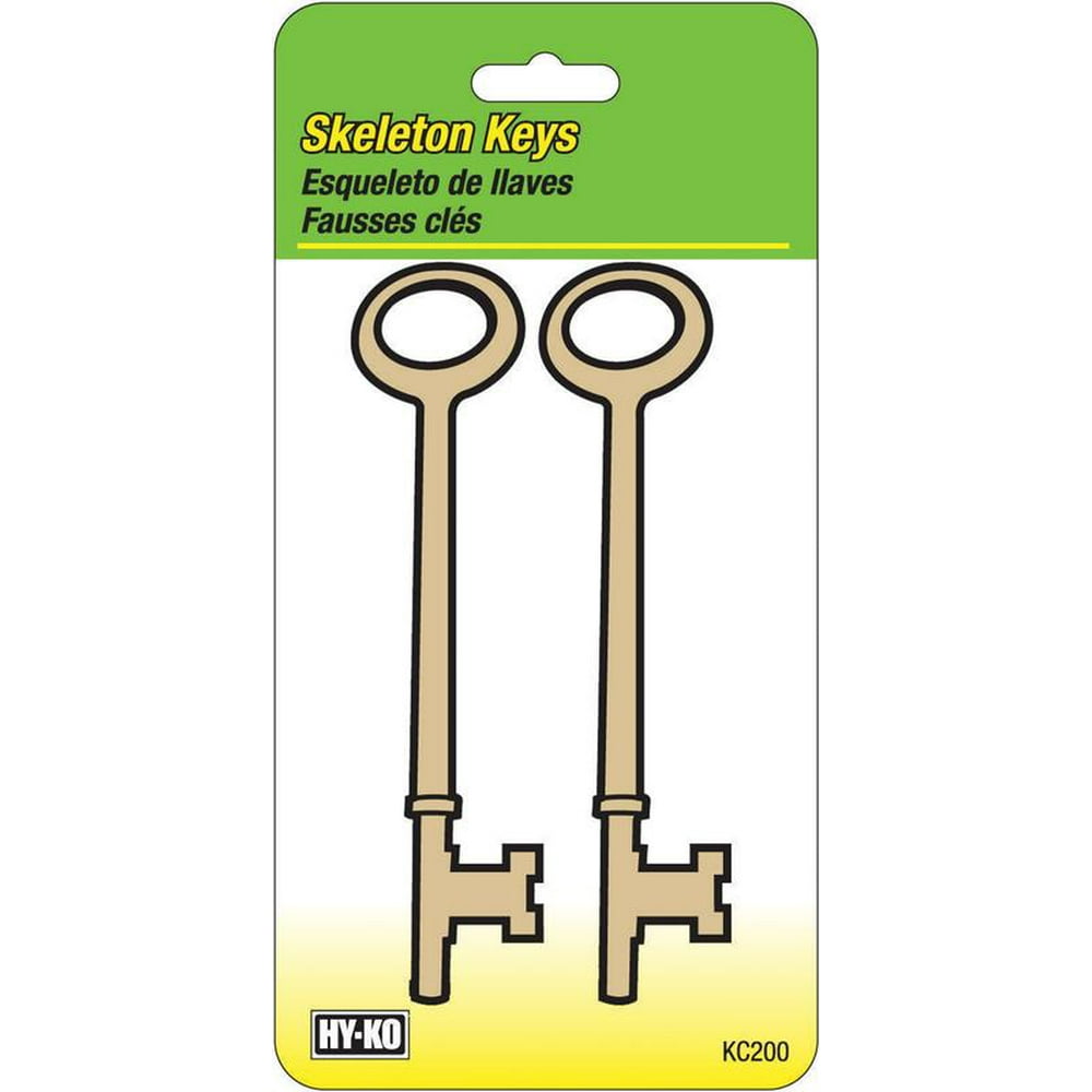 2 Pack Notched Tip Skeleton Keys