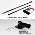 thumbnail image 2 of G128 Combo Pack: 6 Ft Tangle Free Aluminum Spinning Flagpole (Black) & Sudan Sudanese Flag 3x5 Ft, LiteWeave Pro Series Printed 150D Polyester | Pole with Flag Included, 2 of 9
