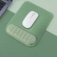 thumbnail image 6 of Ouuluon Mouse Pad with Wrist Rest, Ergonomic Comfortable Mouse Pads, 10x8in Green Non-Slip Bottom Mousepad for Office Gaming Laptop Home, 6 of 7