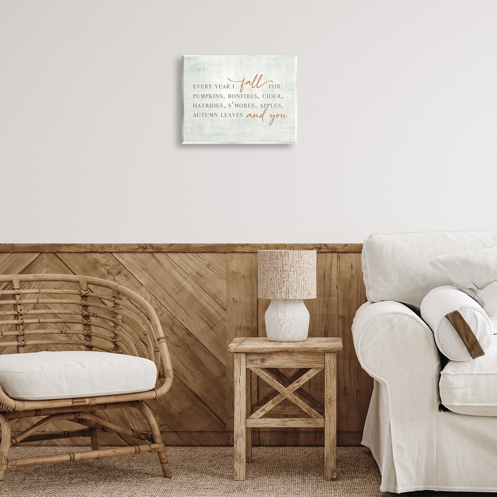 Stupell Industries Every Year Fall Phrase Typography Painting Unframed Art Print Wall Art, 14 x 11