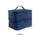 thumbnail image 5 of Minnieouse Bolsa organizadora de esmalte de uñas de doble capa para fácil acceso y almacenamiento bolsa de Estuche de transporte de esmalte de Juegos de manicura azul oscuro, 5 of 6