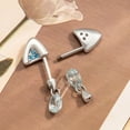 thumbnail image 7 of SIEYIO Handmade Cats Ear Piercing Studs With Zircon Accent Trendy Women Accessories, 7 of 7