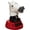white, variant on vlrwzc Sun Powered Dancing Horse Figurine Solar Bobble Head for Car Dashboard Desk