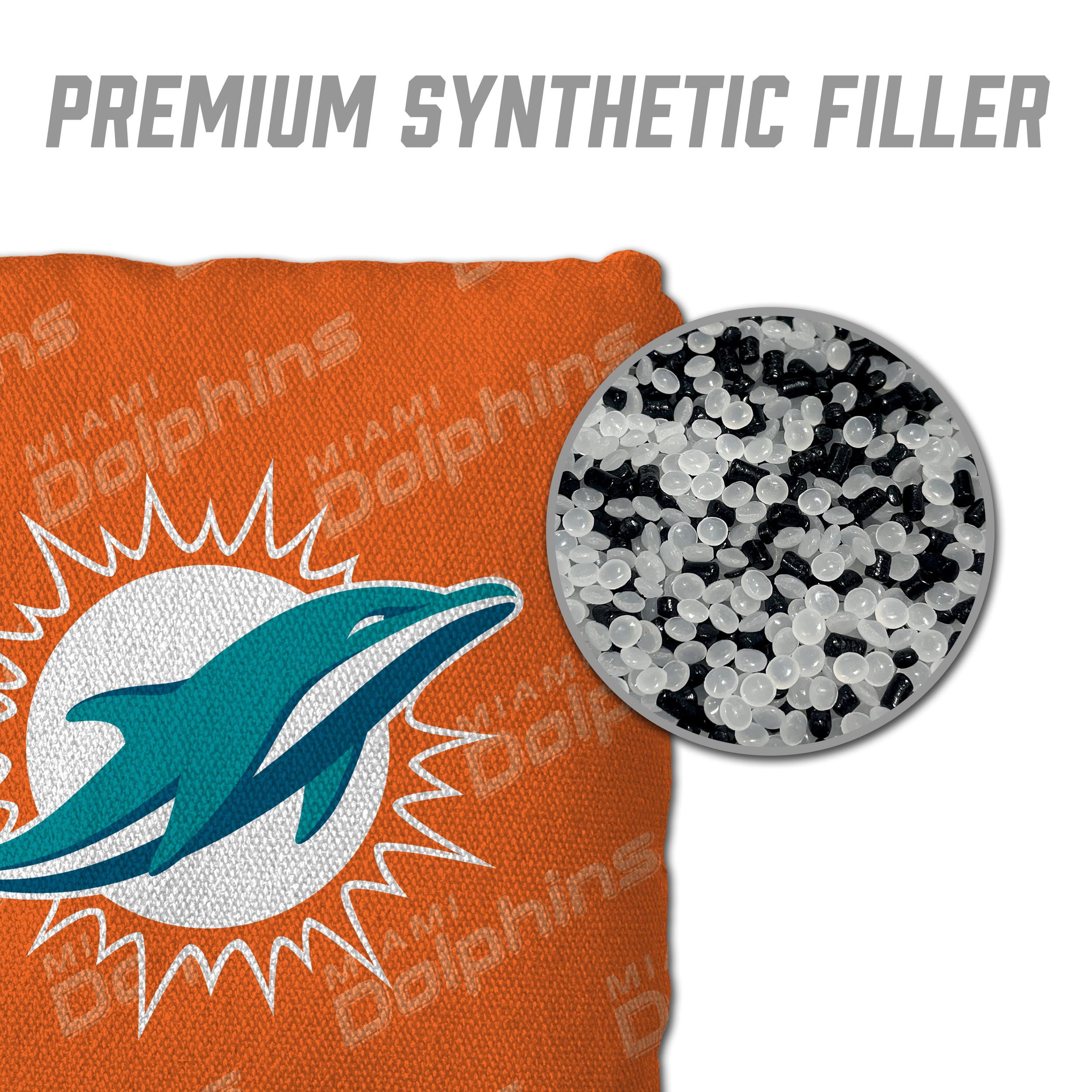 NFL Miami Dolphins Cornhole Bags - 4PK - Orange