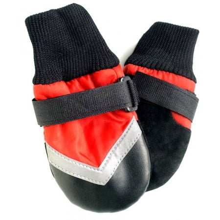 Fashion Pet Extreme All Weather Waterproof Dog Boots XX-Small (2.25  Paw)  Orange (2 Pack)