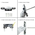 thumbnail image 5 of Rewera - Lámpara de pared LED moderna de 6 W para interiores, lámpara de pared de aluminio, luminaria de arriba a abajo, rotación ajustable de 360° para dormitorio, pasillo, blanco frío [Clase, 5 of 5