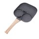 thumbnail image 1 of Sartén Para Cocinar Para El Desayuno, Mango De Madera, A Prueba De Palos, 2 Tazas Redondas, Sartén Para Huevos Fritos, Fácil Limpieza Para Estufa De Inducción, 1 of 8