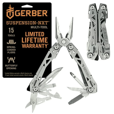 Gerber Suspension NXT 15-in-1 Multi-Tool EDC Gear and Equipment Silver