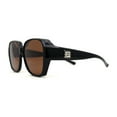 thumbnail image 3 of Polarized Large Oversized Barricade Rectangle Fit Over OTG Sunglasses Black Brown, 3 of 4