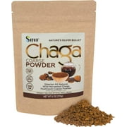 Sayan Siberian Raw Ground Chaga Powder 6 Oz (170g) | Wild Forest Mushroom Tea | Powerful Adaptogen Antioxidant Supplement | Support for Immune System, Digestive Health and Helps Inflammation Reduction