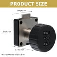ITSELFER Combination Lock 3digit Baby Proof File Lock Desk