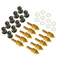 thumbnail image 4 of LOVIVER 10 x Universal Windscreen Windshield Bolts M5 Screw Well Nuts Gold Gold, 4 of 8