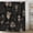 4, variant on Black Retro Shower Curtain Witchcraft Wizard Divination Black Alchemy Bat Skull Mystic Eye Gothic Halloween Bathroom Bathtub Decorative Curtains with Hooks