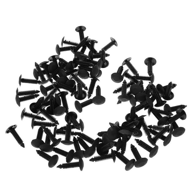 100 Pcs Automotive Retainer Clips Plastic Rivets Fasteners Push Kit for Car Body Trim Door Panel Bumper