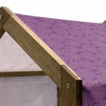thumbnail image 5 of Abstract Pet House, Different Size Circles Background Designed with Circular Shape Dashed Lines, Outdoor & Indoor Portable Dog Kennel with Pillow and Cover, 5 Sizes, Purple and Salmon, by Ambesonne, 5 of 5