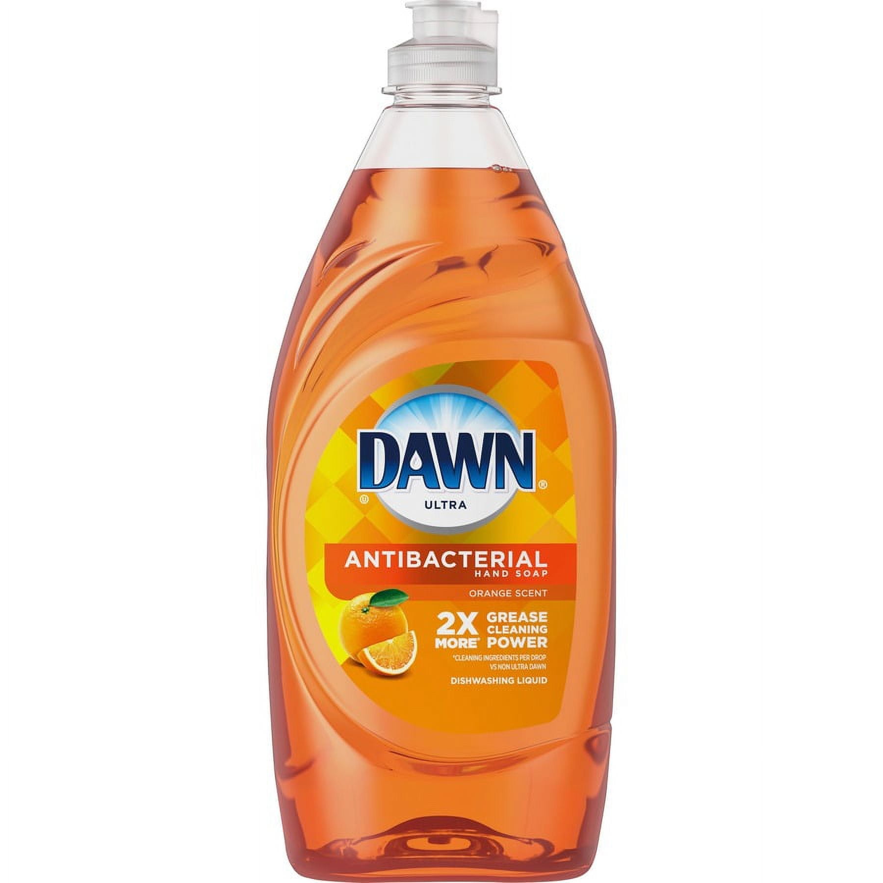 Dawn Ultra Antibacterial Dish Soap - Liquid - 28 fl oz (0.9 quart) - Citrus Scent - 8 / Carton - Orange | Bundle of 10 Cartons