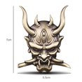 thumbnail image 4 of Skull Samurai Sticker Fashion Metal Fangs Decal for Car Motorcycle Golden, 4 of 5