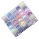 thumbnail image 2 of Caja color aleatorio prebobina hilos de bobina DIY artesanía bordado acolchado máquina de coser carrete de hilo 50 Piezas Yuarrent HA5893-00B, 2 of 6