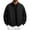 Black, variant on Mens Fall Jackets Zip Up Stand Up Collar Elastic Cuffs Trendy Casual Motorcycle Coats with Pocket Army Green XL
