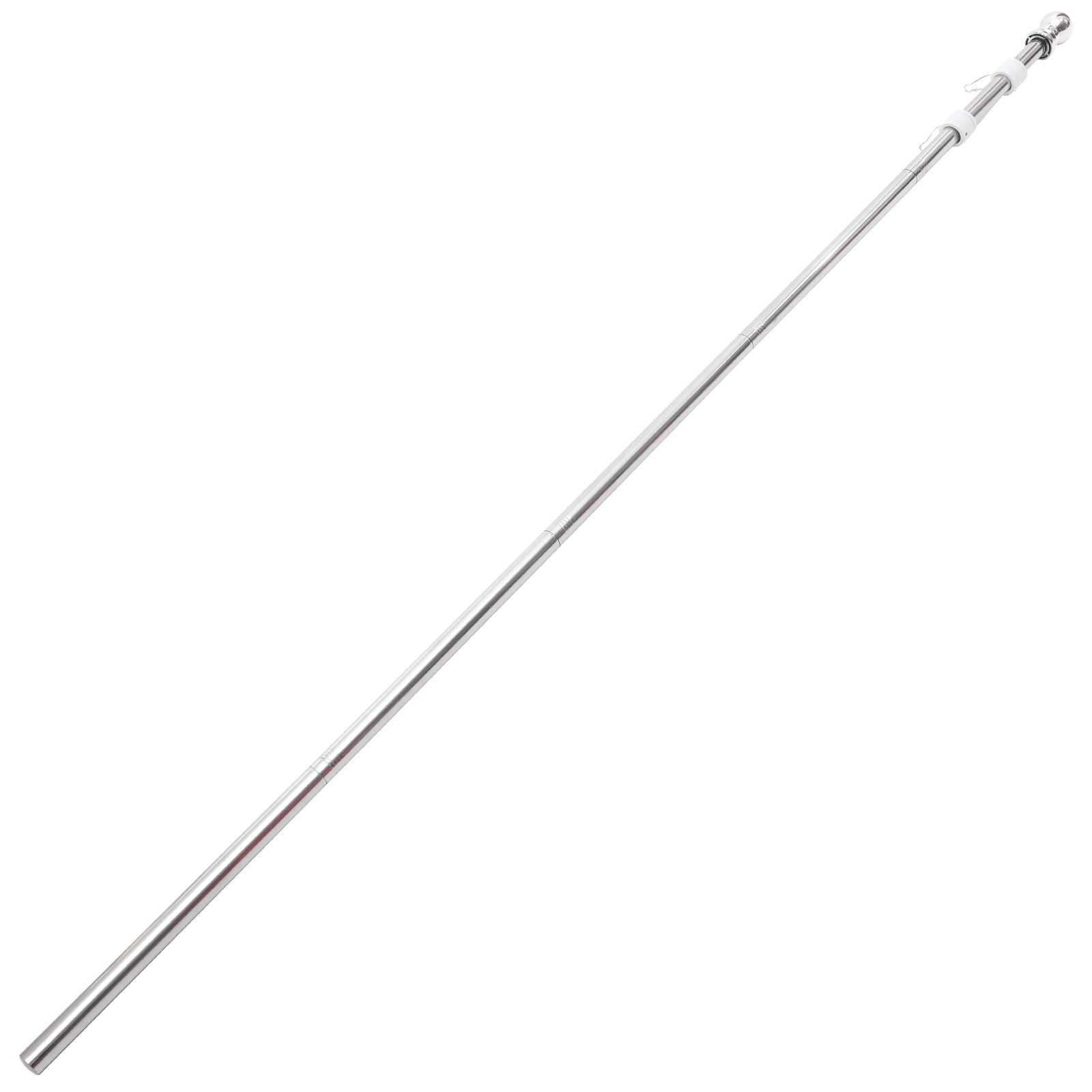 FOMIYES Stainless Steel Garden Flag Pole Kit - Outdoor Flagpole Set for Yard, Lawn, Patio Decoration